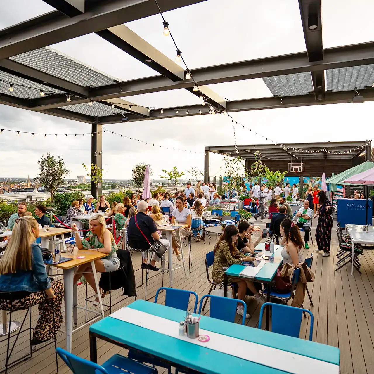 London rooftop corporate and social events venue perfect for parties Skylark Paddington roof top bar